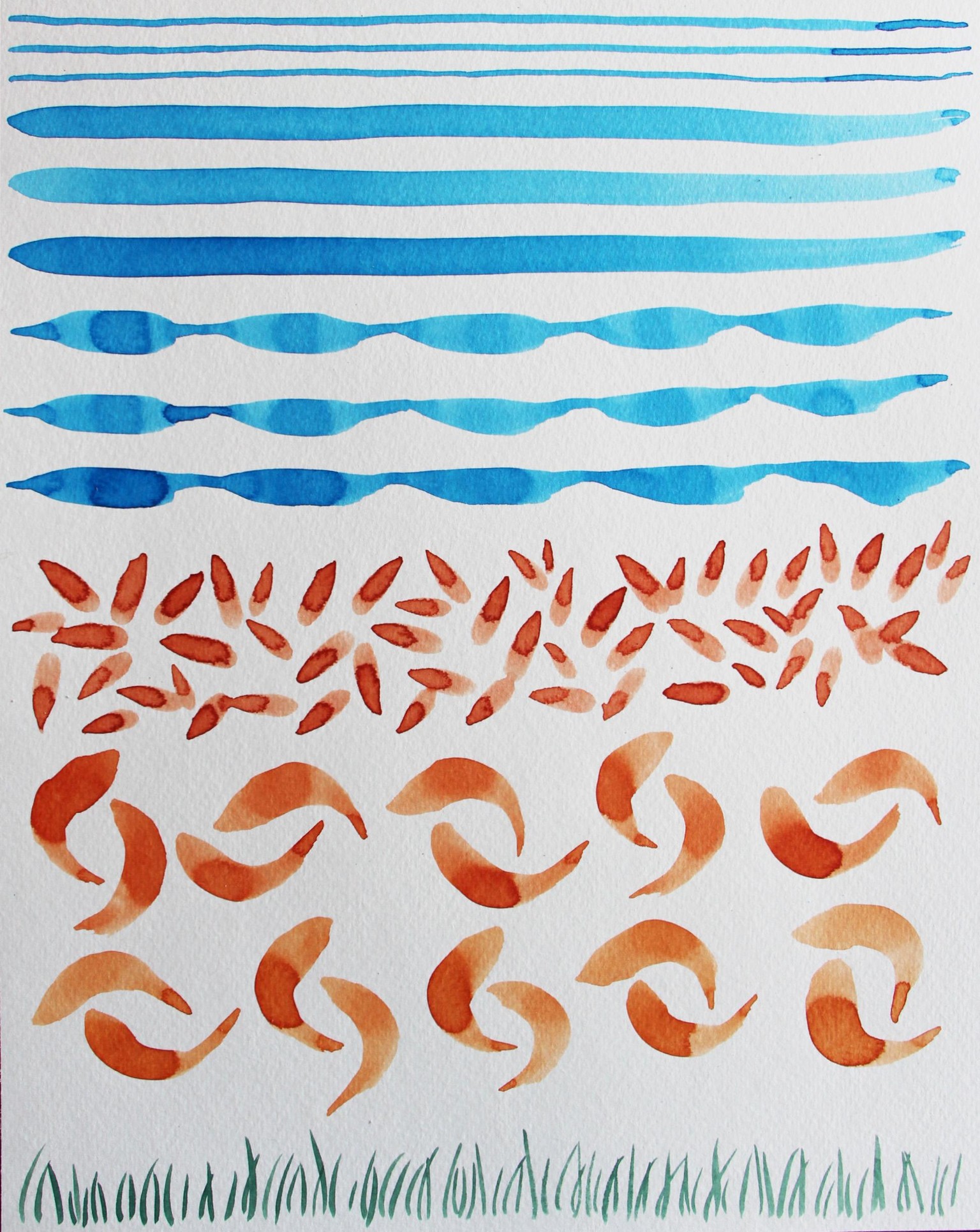 Watercolor Brush Strokes + Wash Exercises - image 3 - student project
