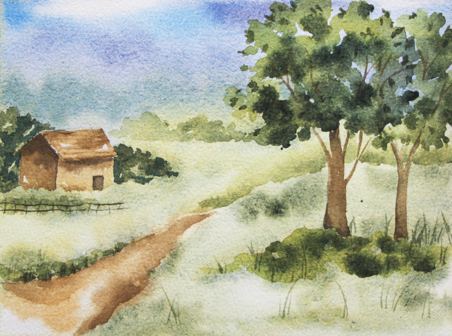Watercolor Landscapes - image 3 - student project