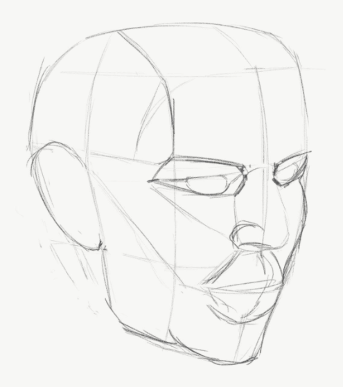 Sketching a head - image 2 - student project