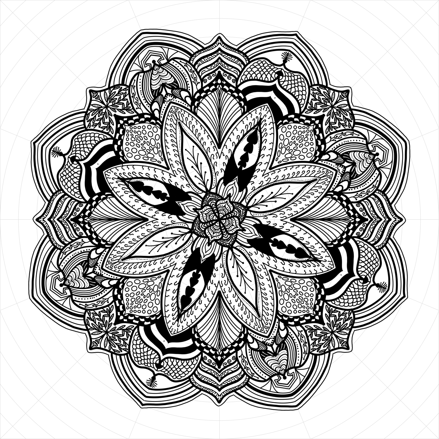 8 point mandala - image 1 - student project