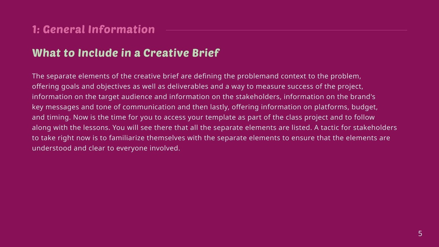 Wring the Perfect Brief - REDUX - image 4 - student project