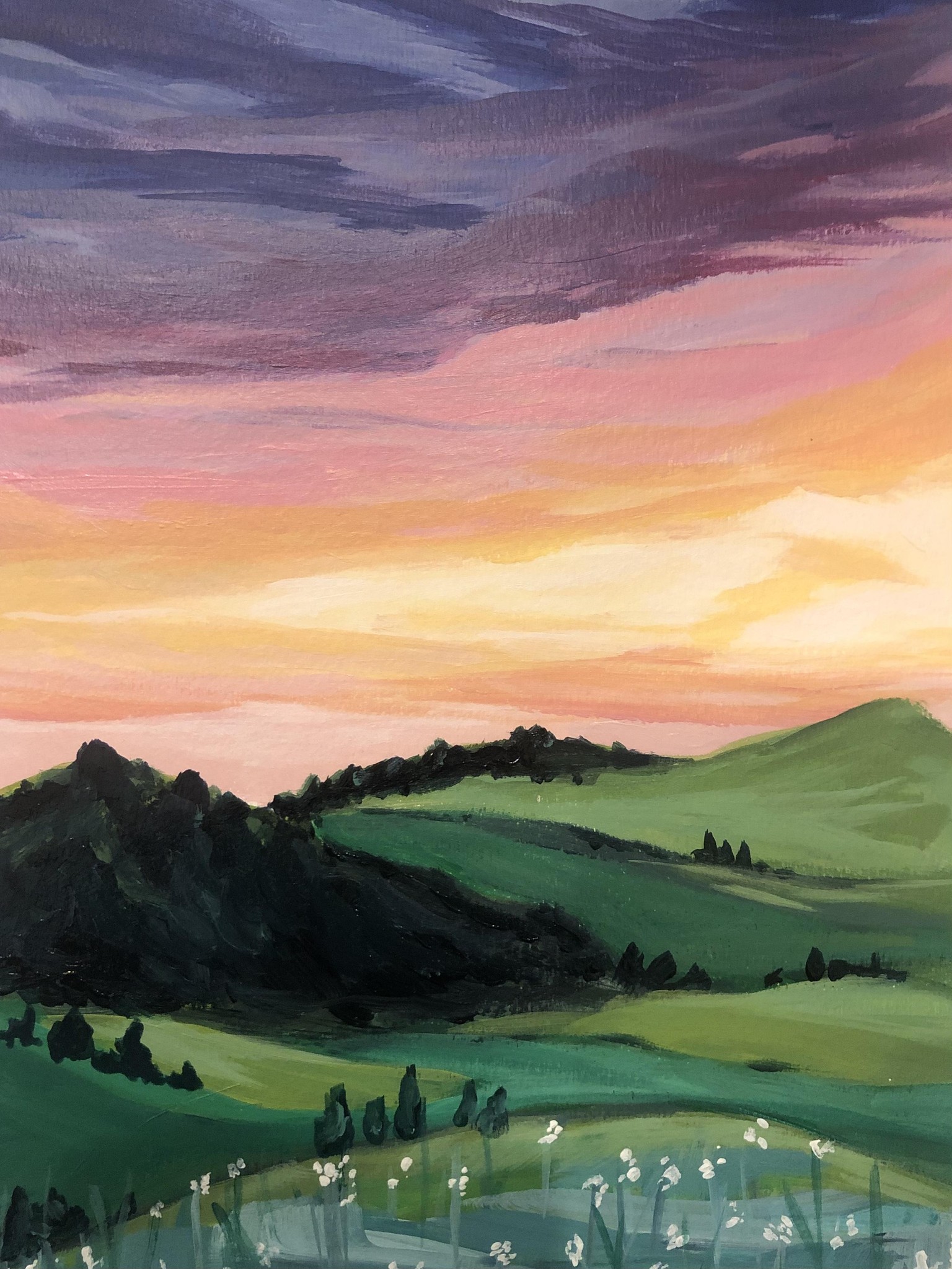 Sunset Landscape - image 1 - student project