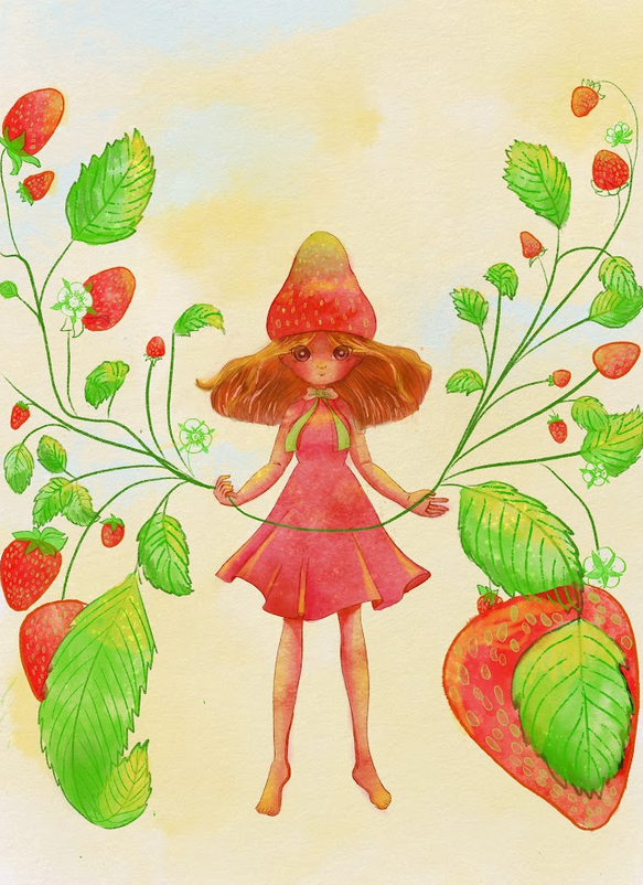 Strawberry magic girl - image 1 - student project