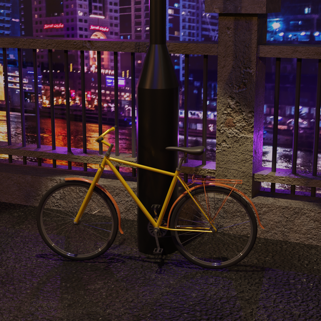 Bicycle Scene in Blender - image 2 - student project
