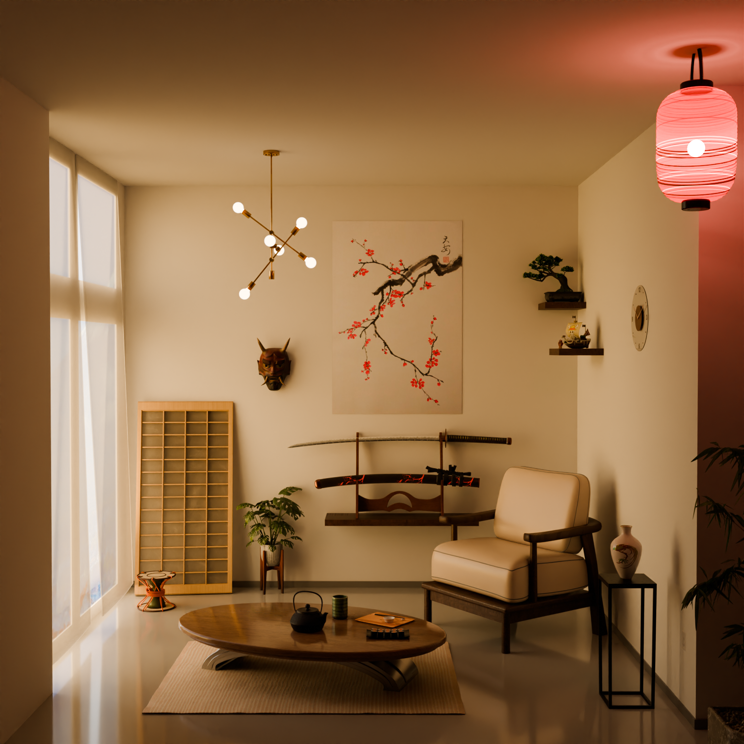 japanese aesthetic interior design - image 1 - student project