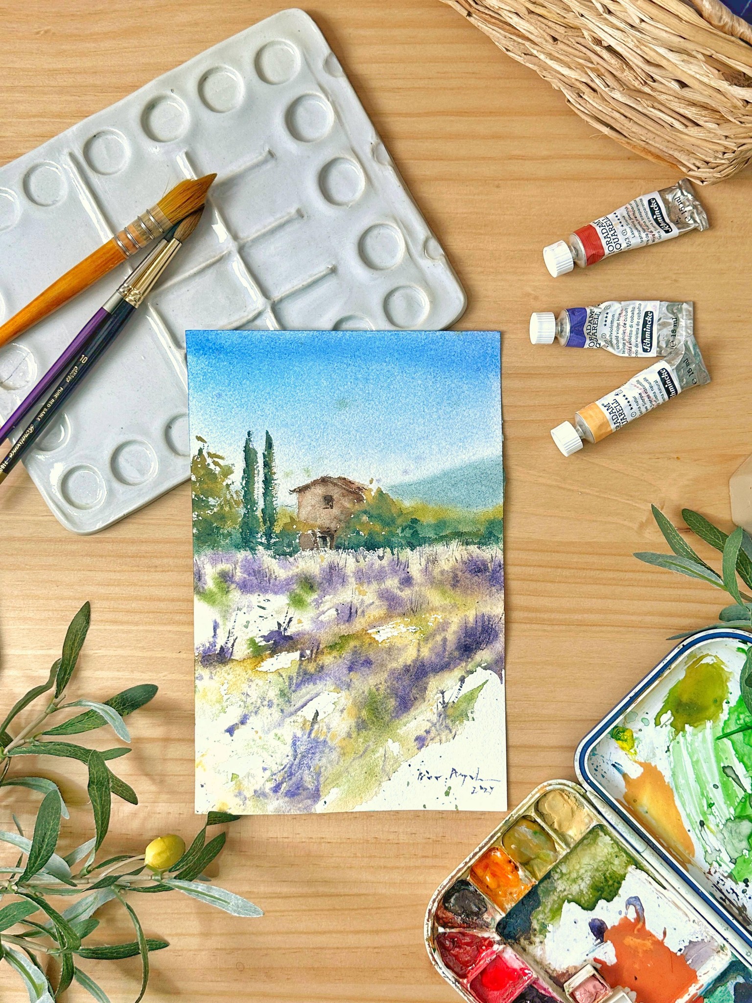 Lavender field - image 2 - student project