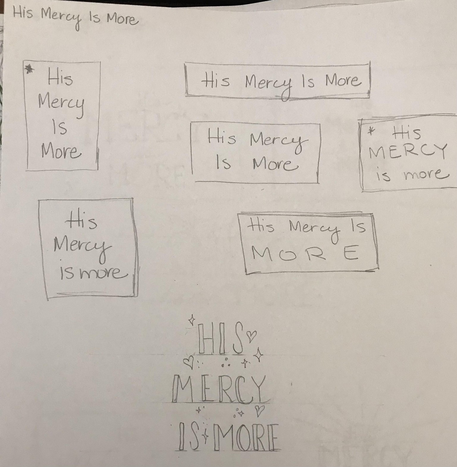 Lettering Layouts - image 1 - student project
