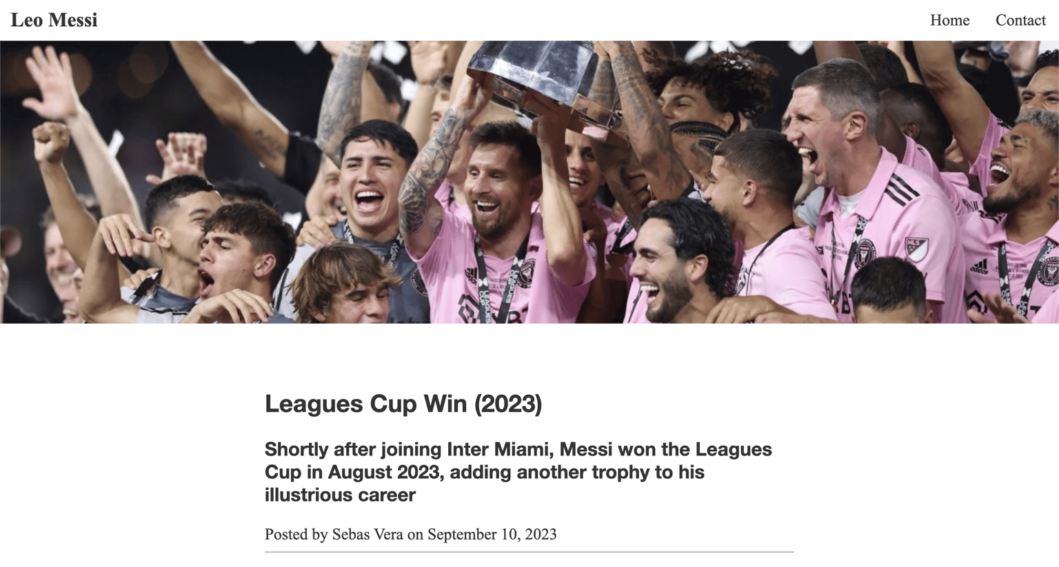 Leo Messi Wiki - image 5 - student project