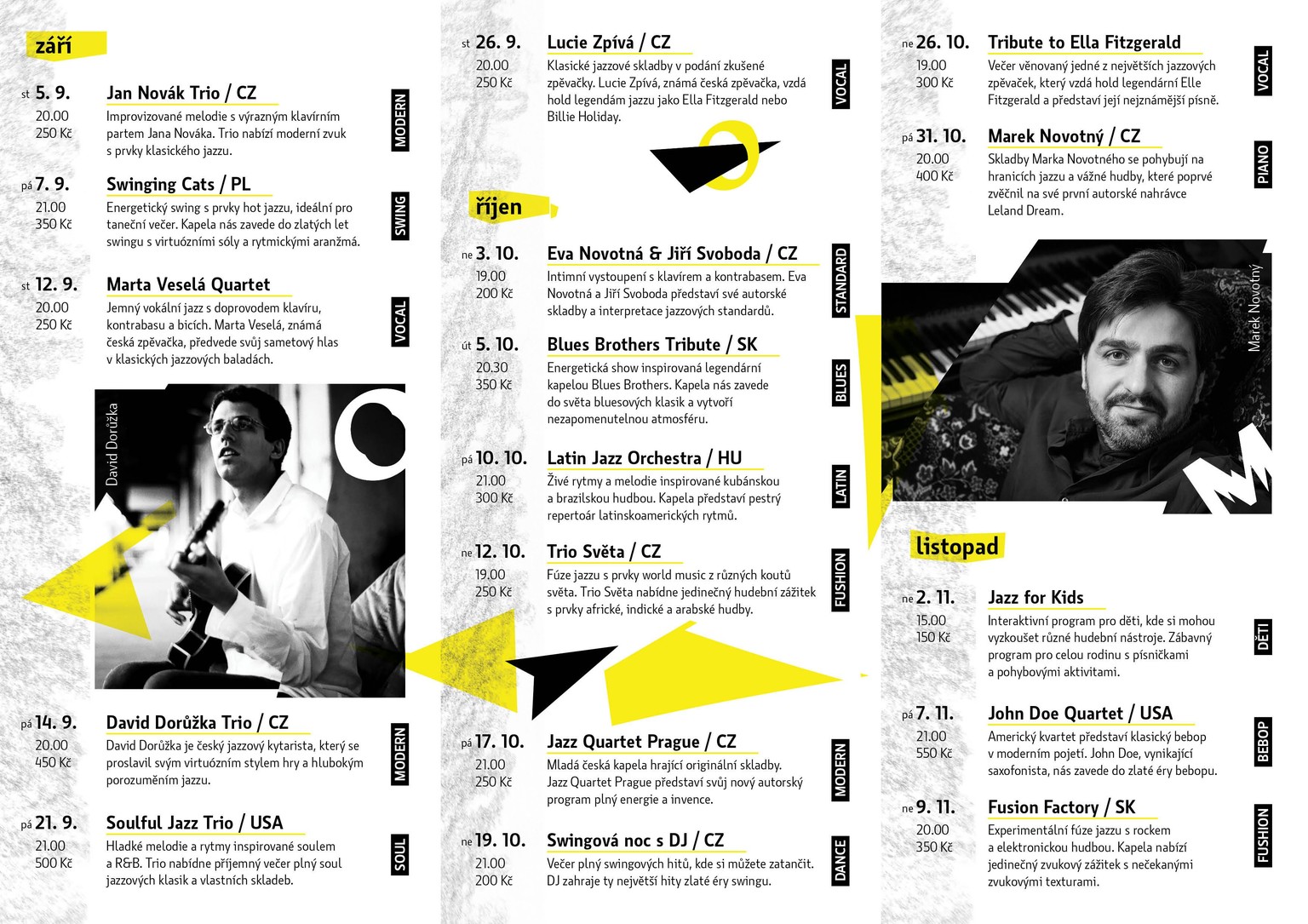 Brochure for a Jazz Club - image 1 - student project
