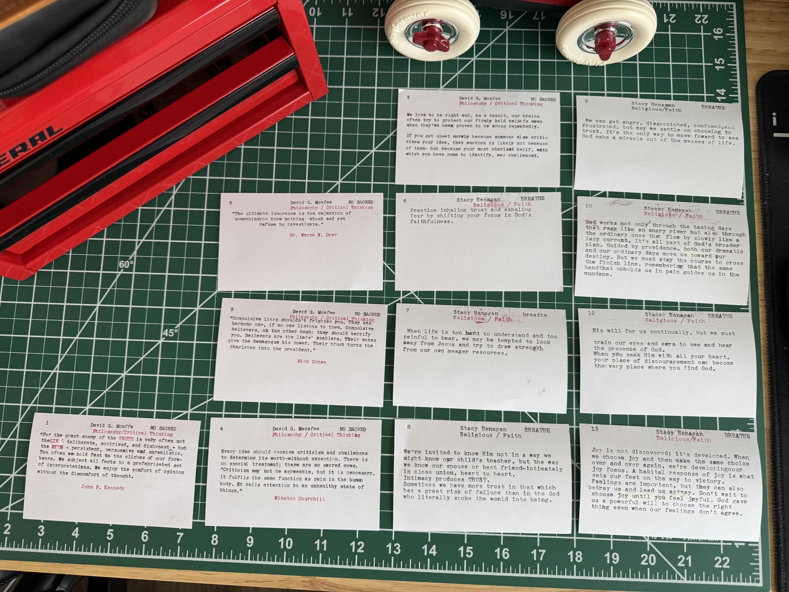 My first Zettelkasten Cards - image 1 - student project