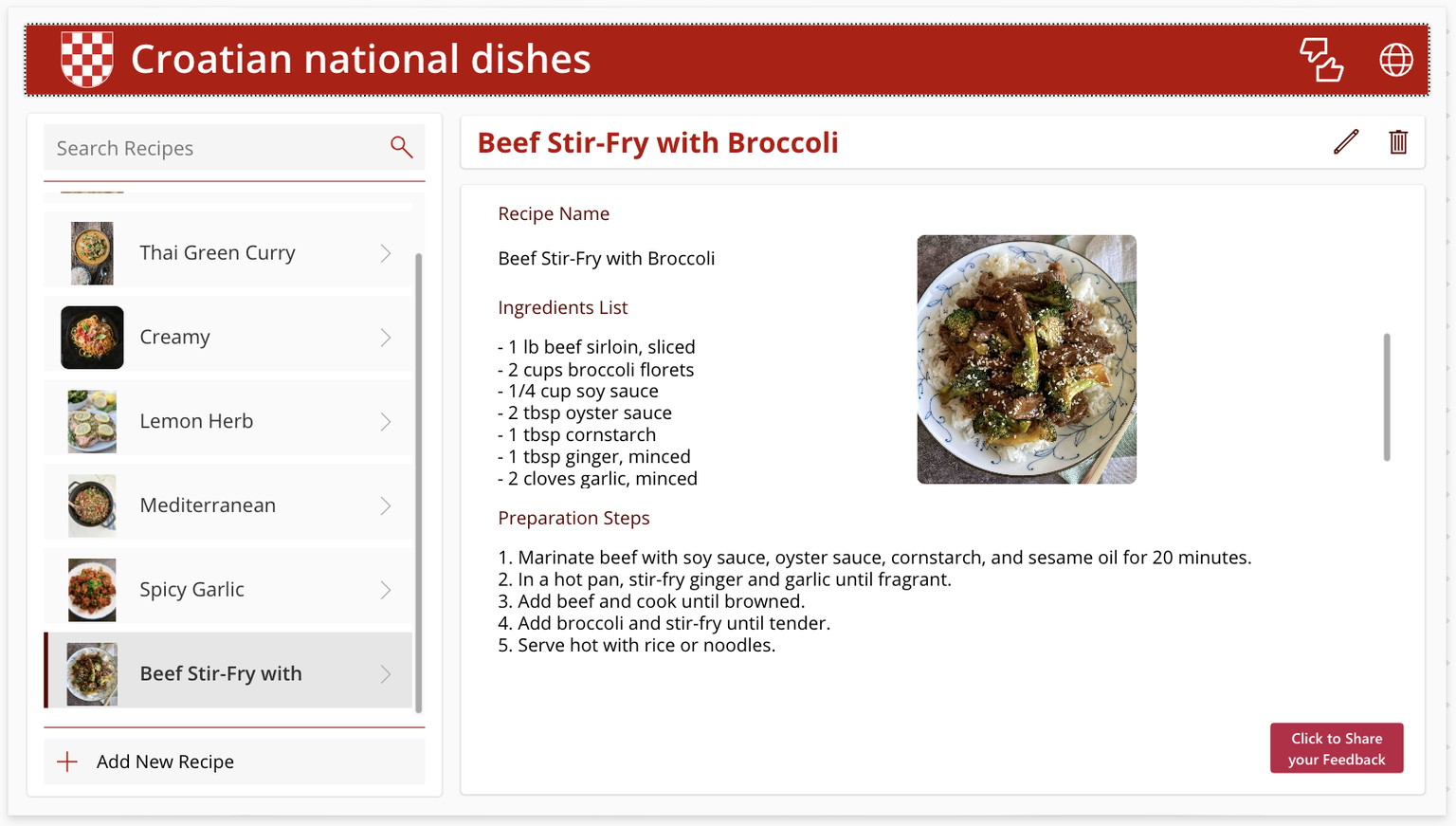 Recipes of Croatian National Dishes - image 3 - student project
