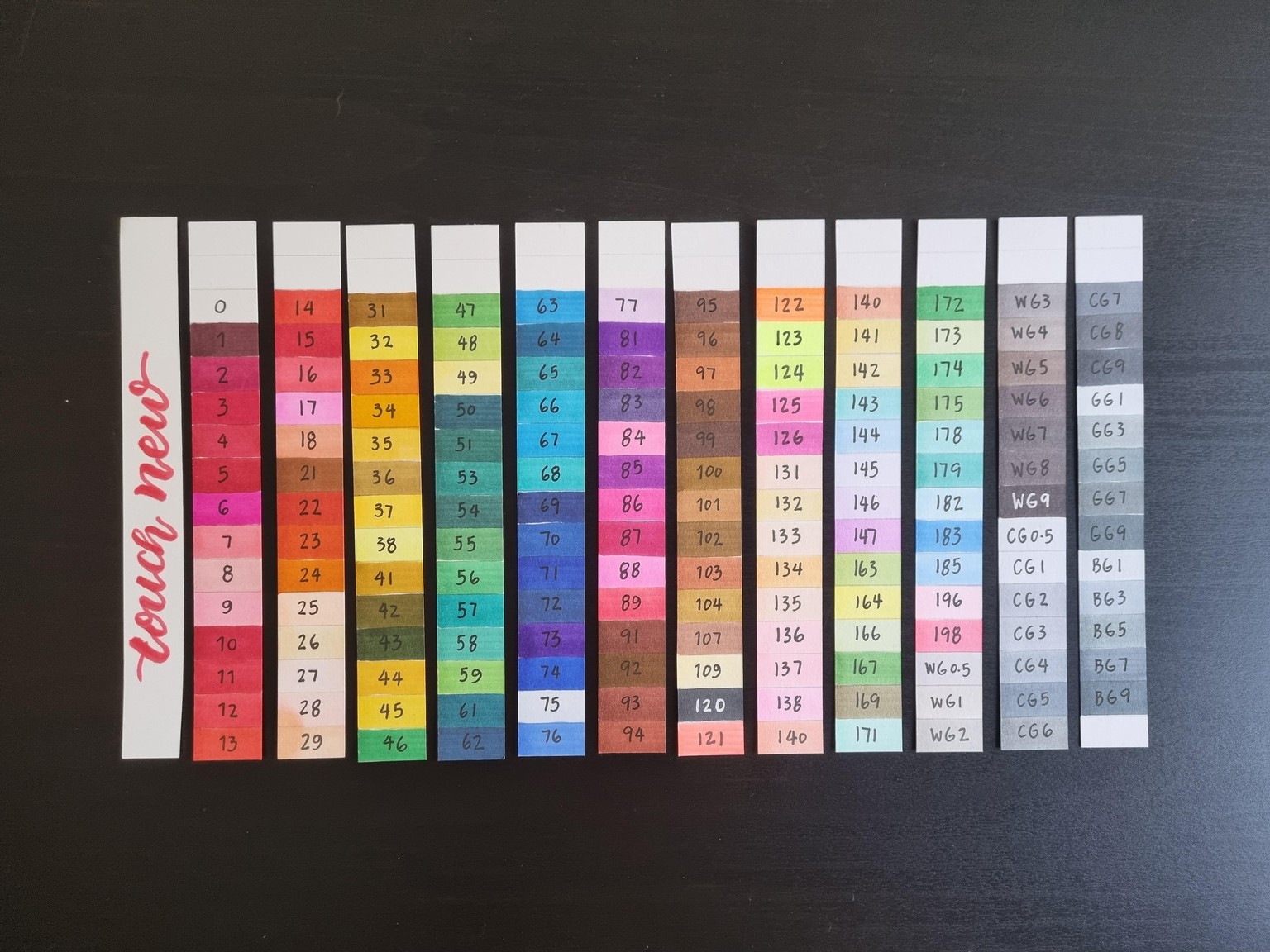 Brush marker swatch - image 1 - student project