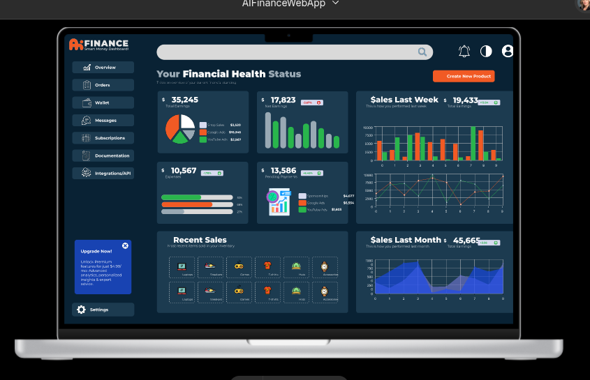AIFinanceWebApp - image 1 - student project