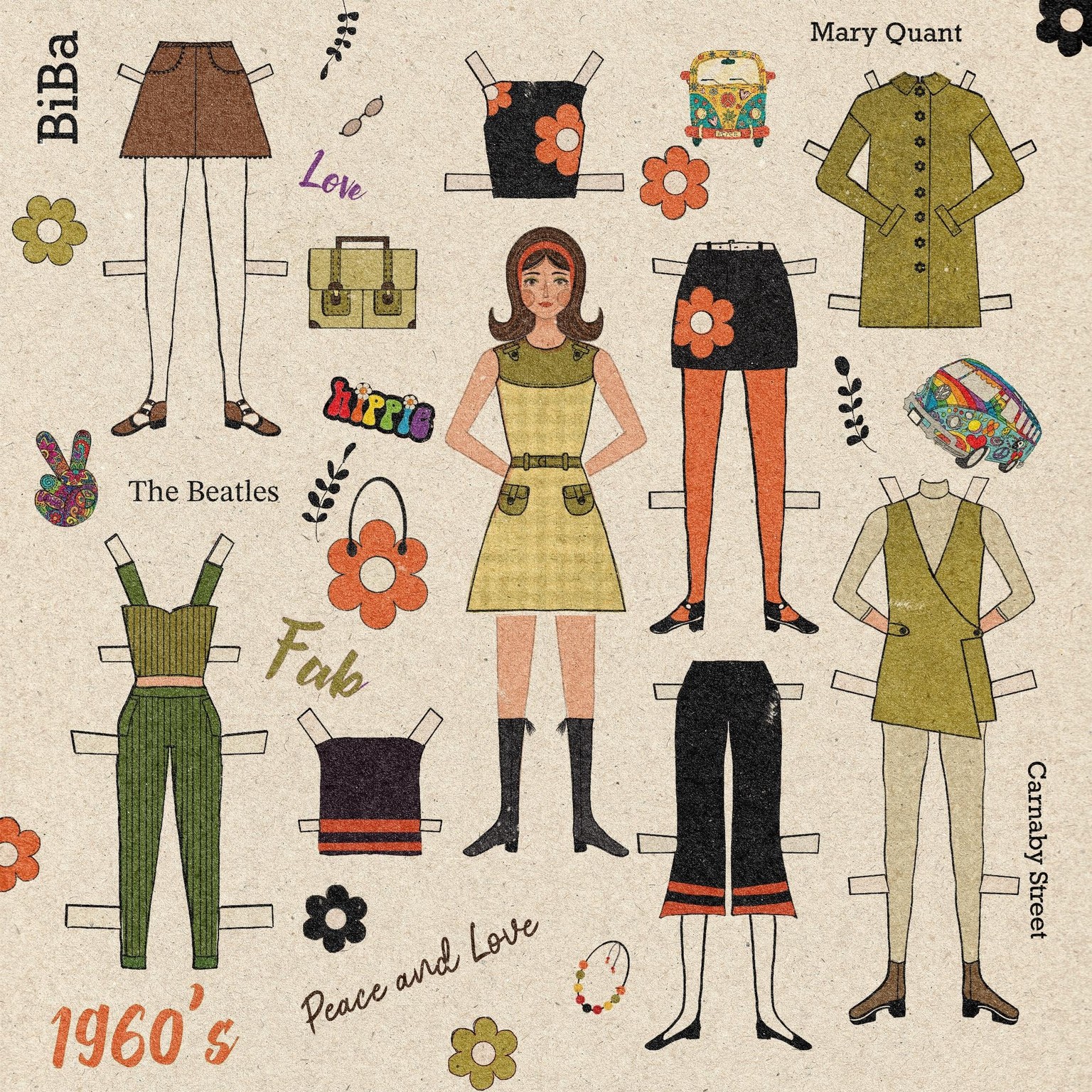 1960s Paper Doll - image 1 - student project