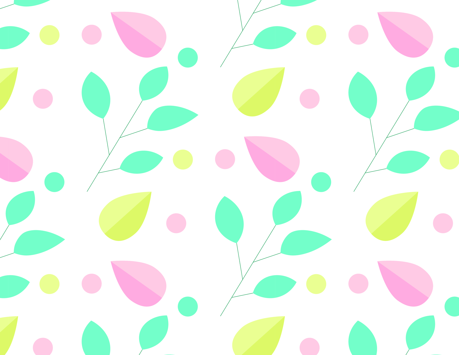 Pastel Leaf Brushes Pattern - image 1 - student project