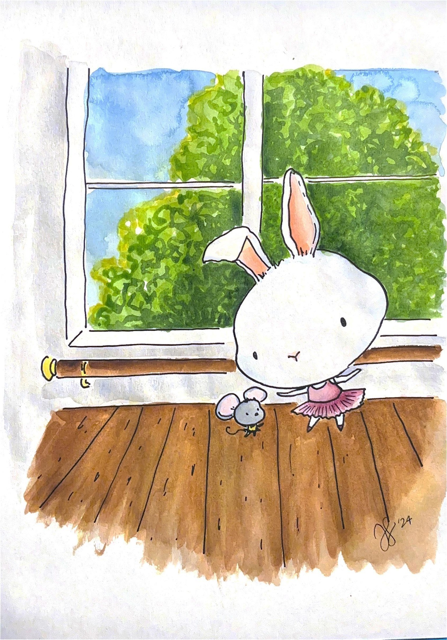 Bunnerina (the bunny ballerina) - image 1 - student project
