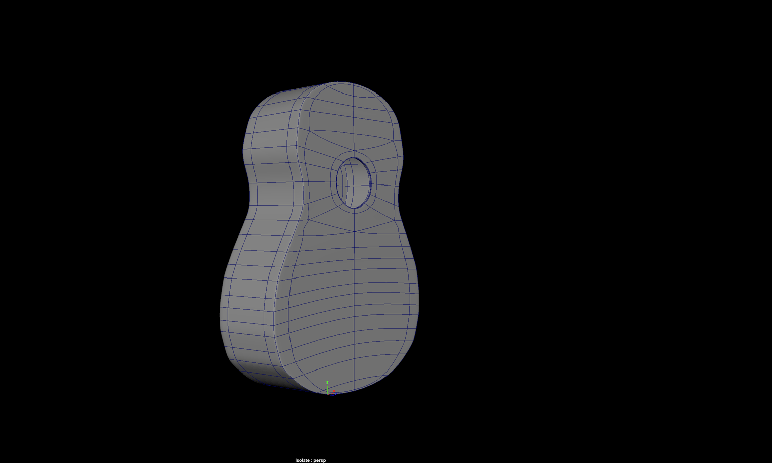 Work In Progress Guitar In Maya - image 1 - student project