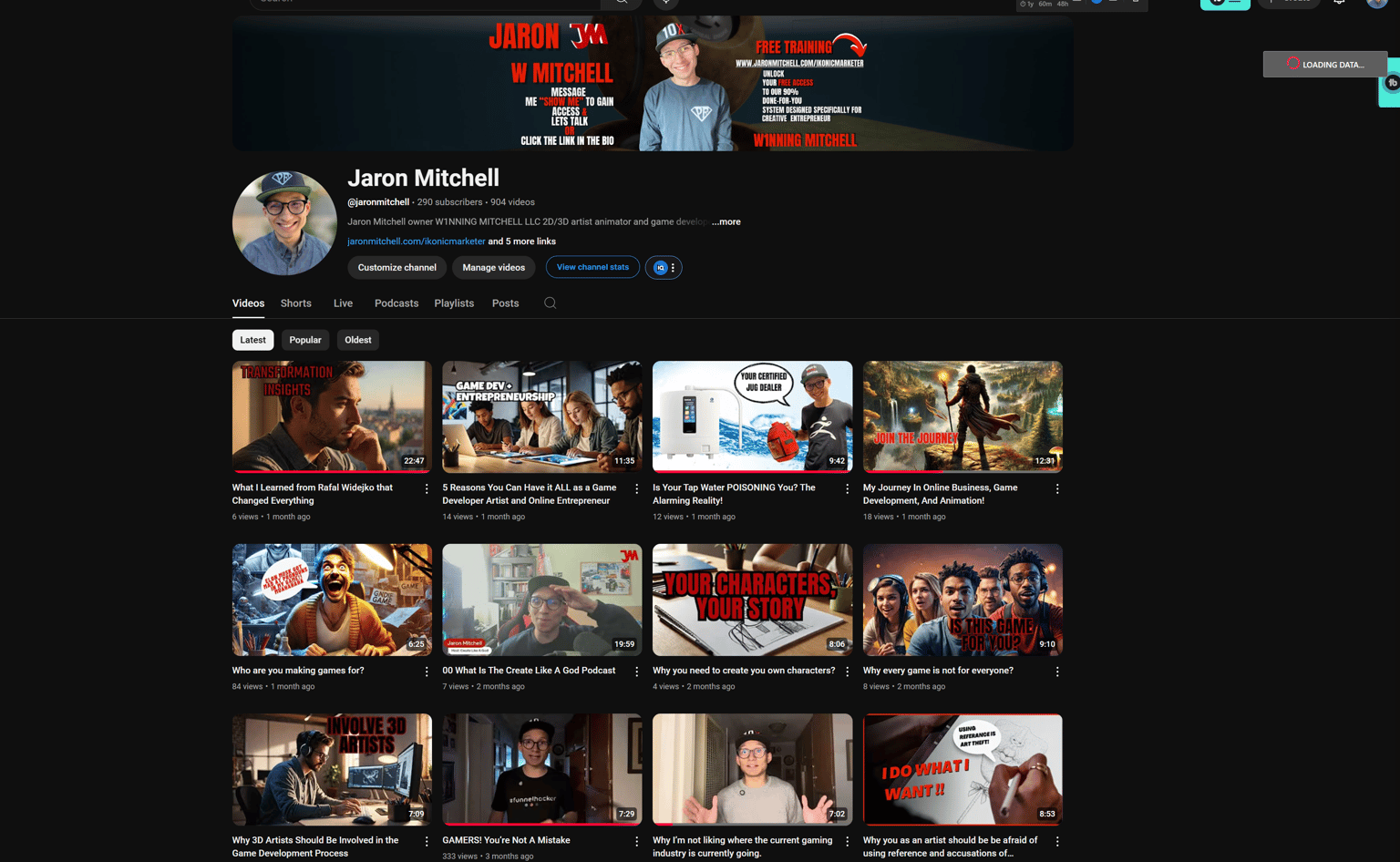 My Personal Brand YouTube Page - image 1 - student project
