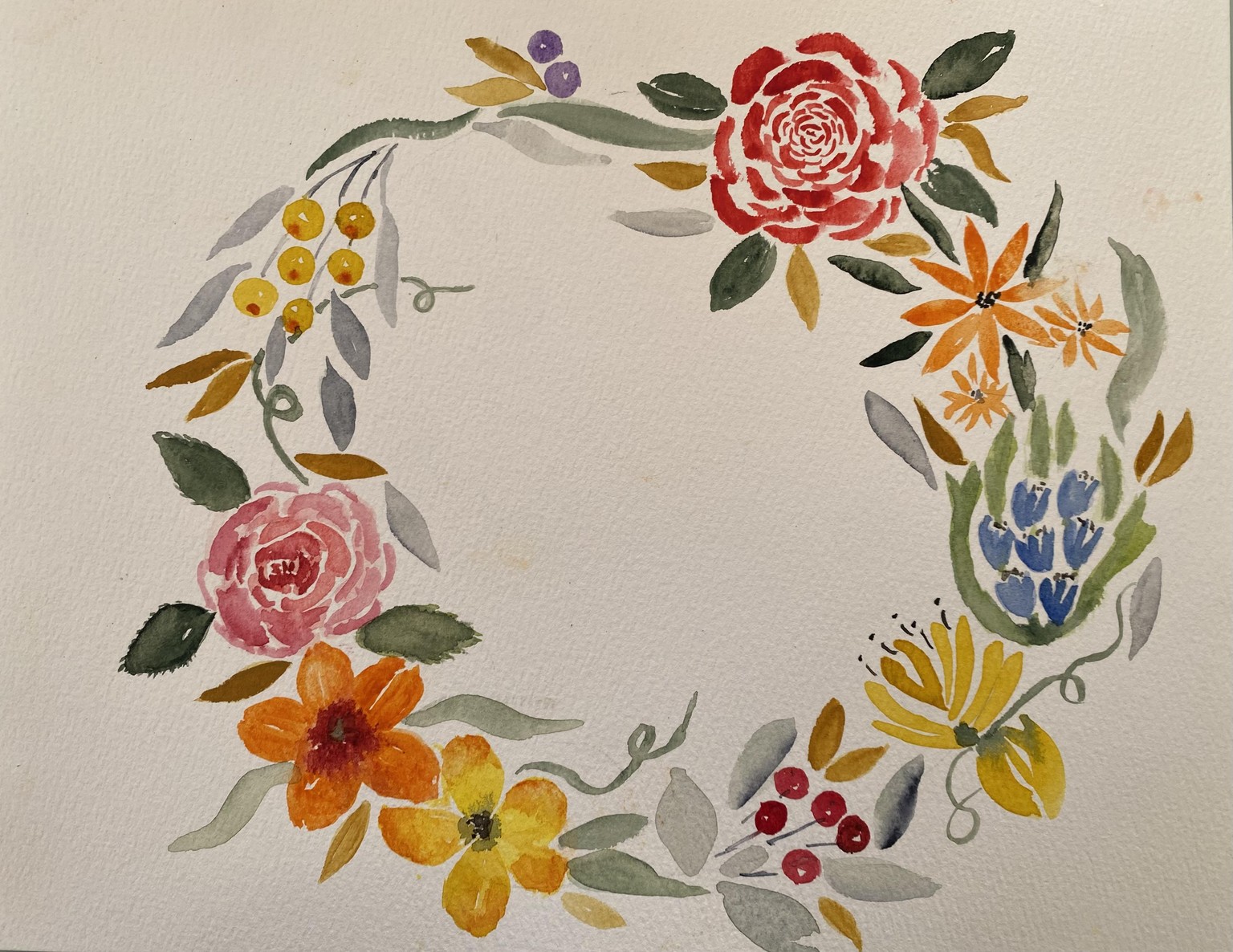 Autumn (ish) wreath - image 1 - student project