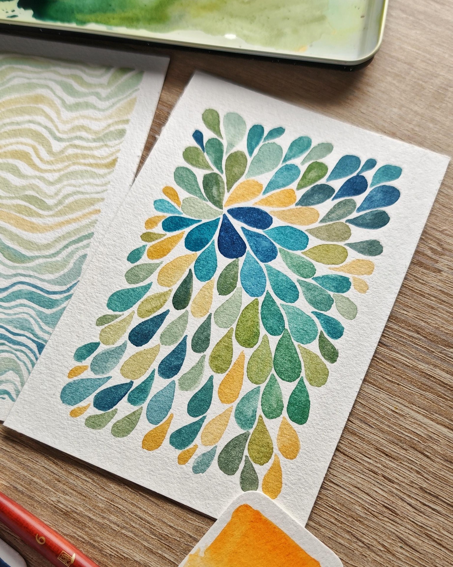 The photos of watercolor painting - image 6 - student project
