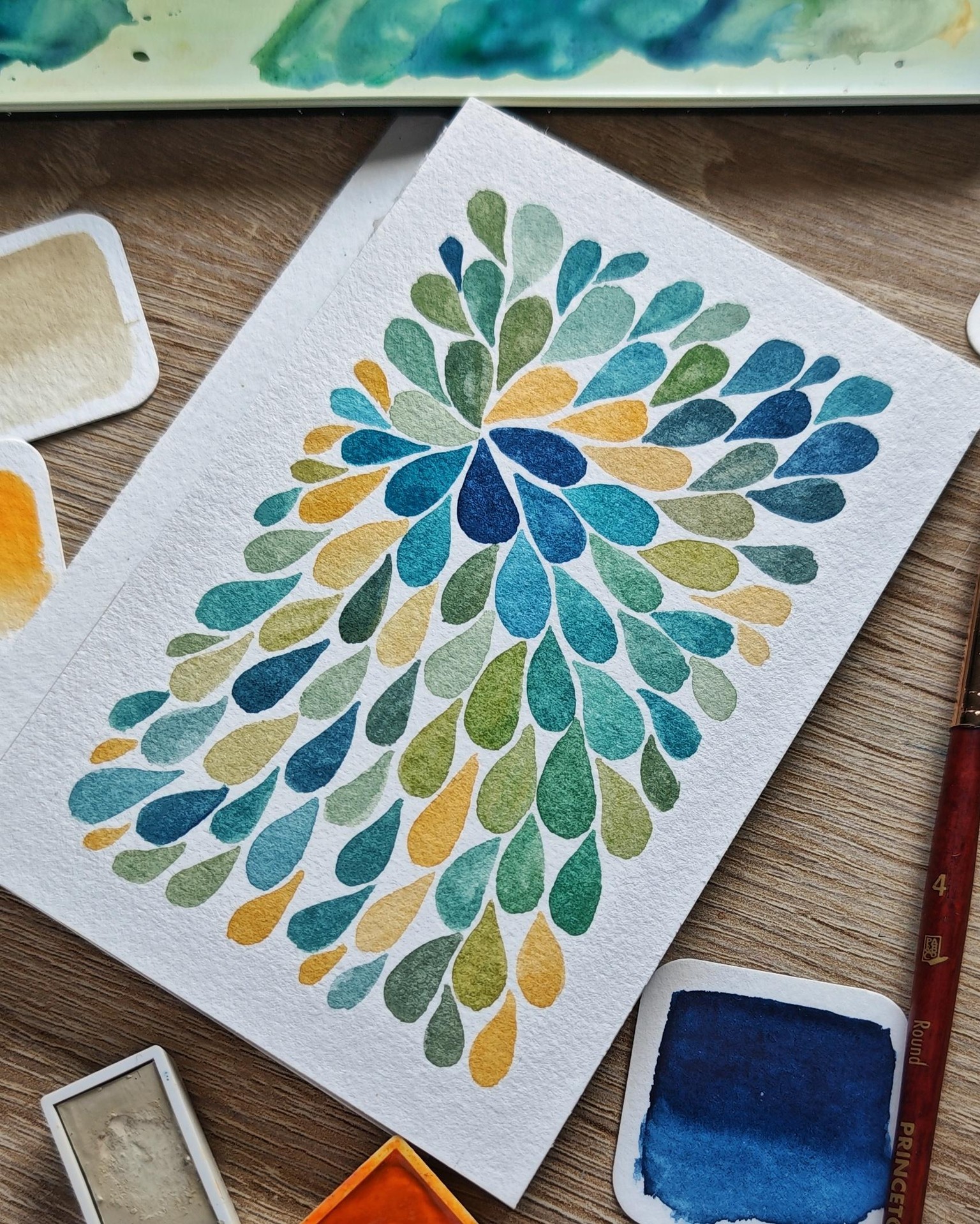 The photos of watercolor painting - image 2 - student project