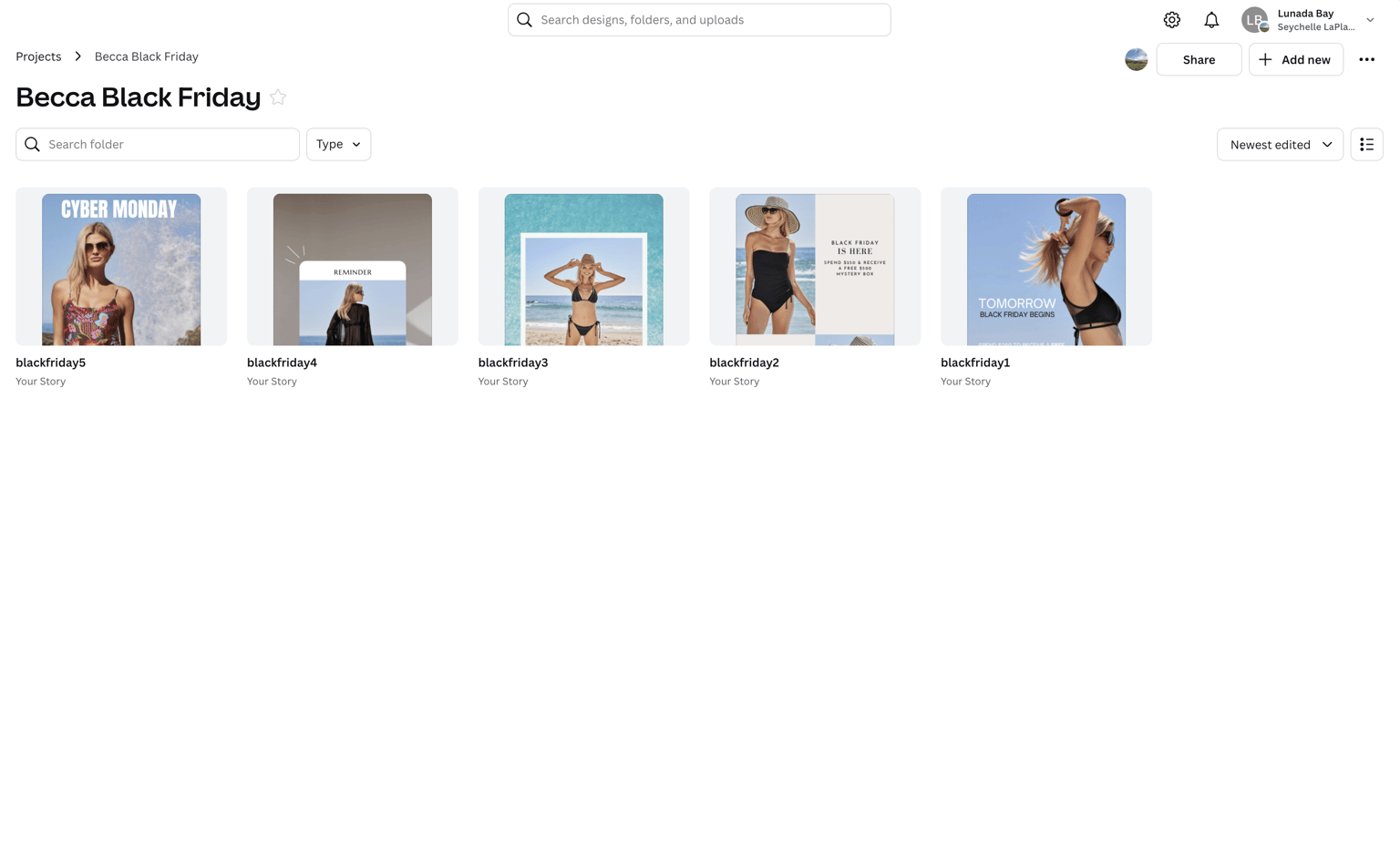 BECCA Swim Black Friday Campaign - image 1 - student project