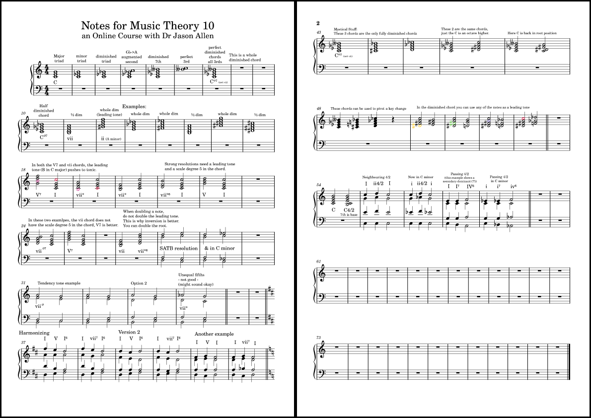 Notes for Music Theory 10 - image 1 - student project