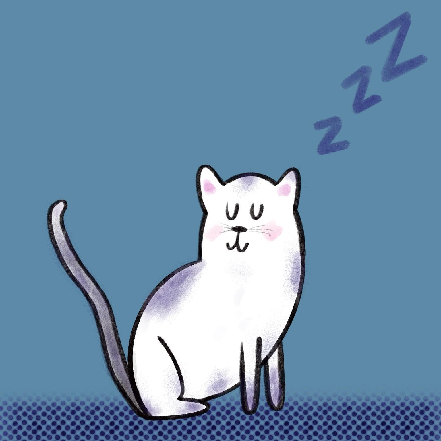 Sleepy kitty - image 1 - student project