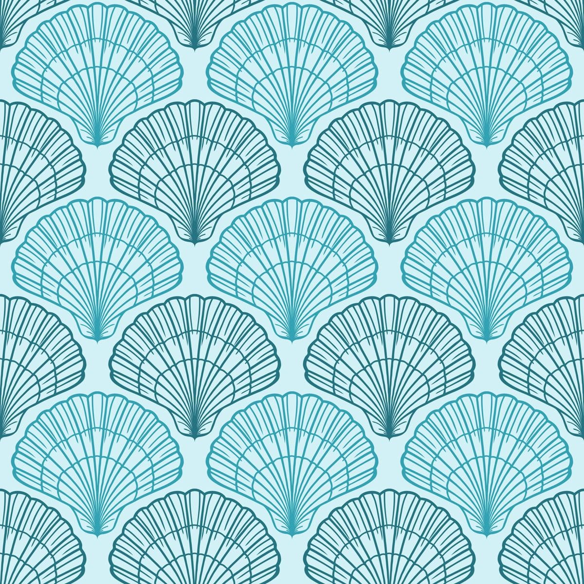 Aqua Scallop Shells - image 1 - student project
