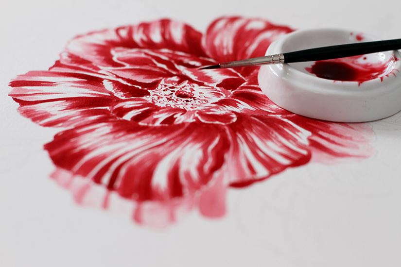 Inky Botanicals in Watercolor and Procreate - image 7 - student project