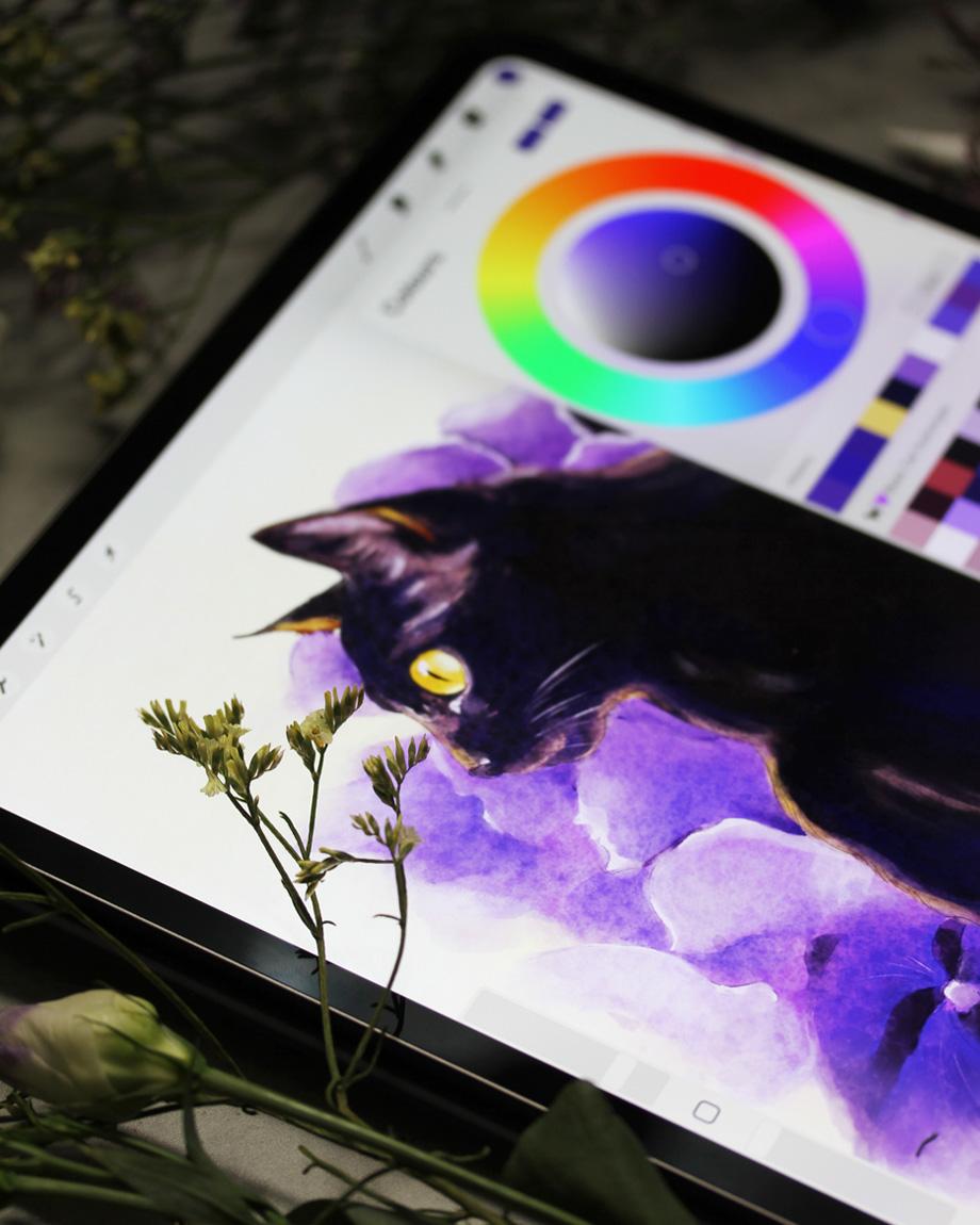 Cats & Flowers Sketchbook - image 9 - student project