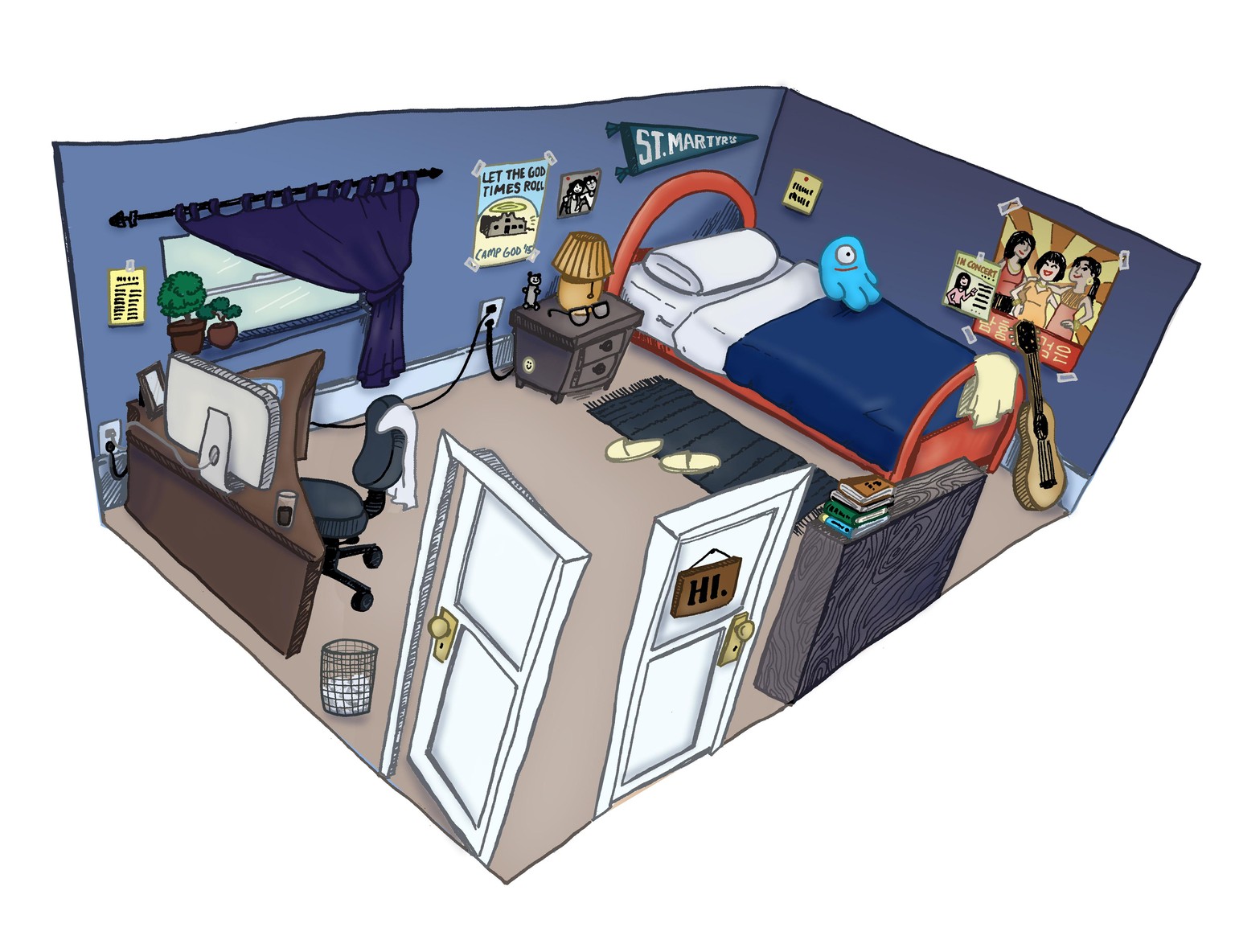 Mitch's Bedroom (Teacher Sample Project #1) - image 1 - student project