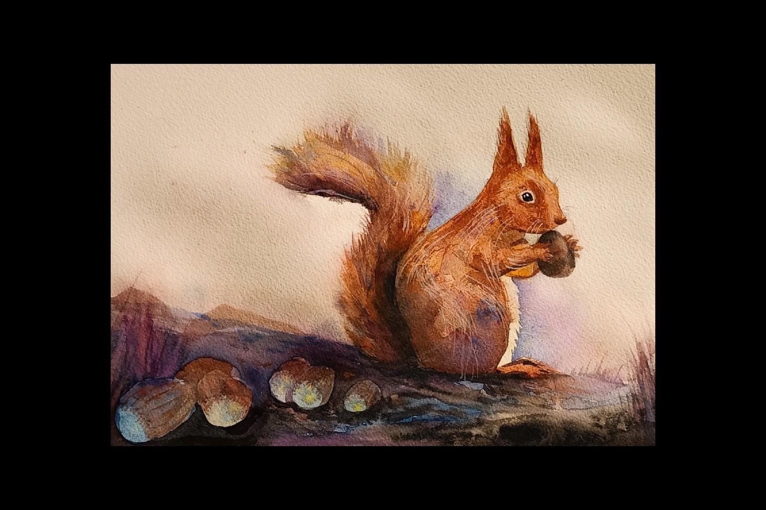 Aquarell - my second attempt to paint a 🐿️ - image 1 - student project