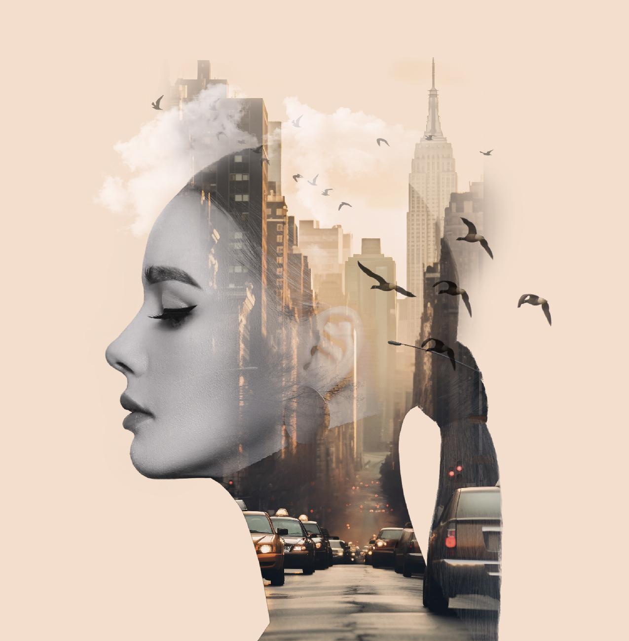 Final Project – Double Exposure Effect in Adobe Photoshop - image 1 - student project