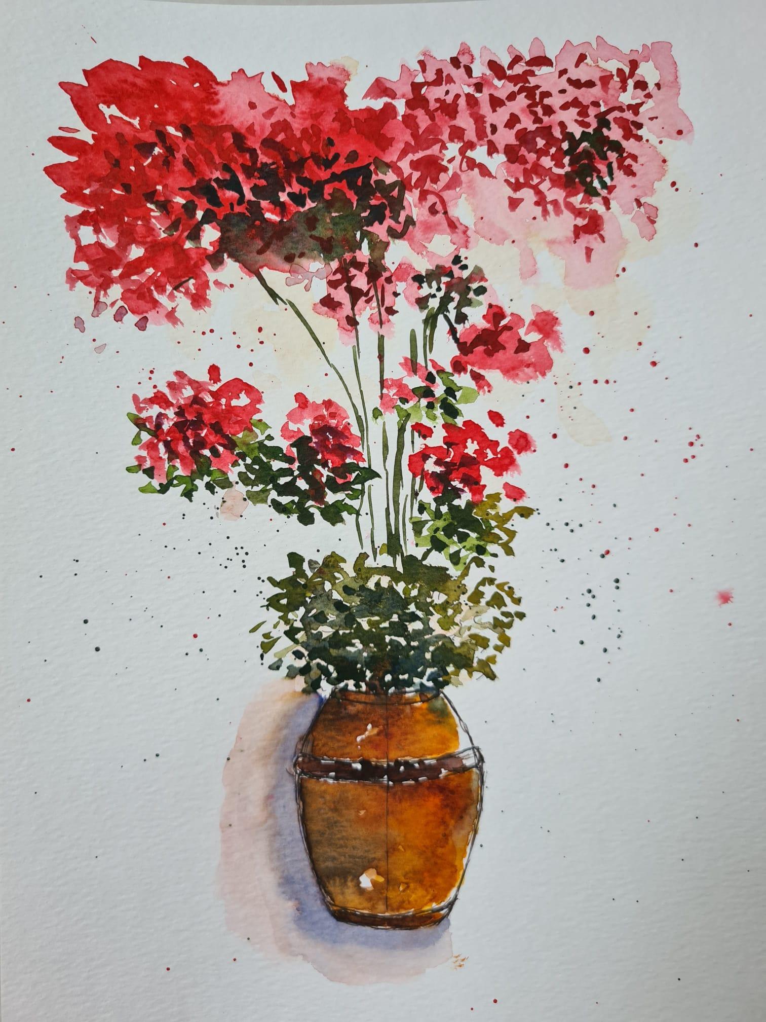 Urban sketchers flowers - image 1 - student project
