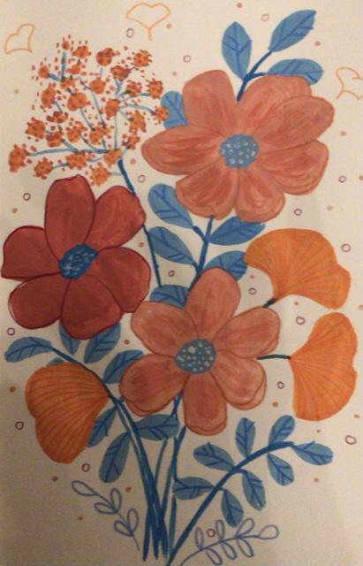 Limited Colour Palette Florals - image 1 - student project