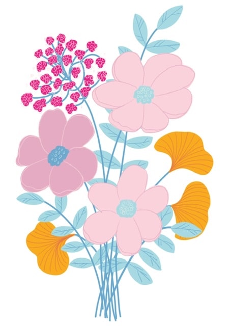 Limited Colour Palette Florals - image 2 - student project