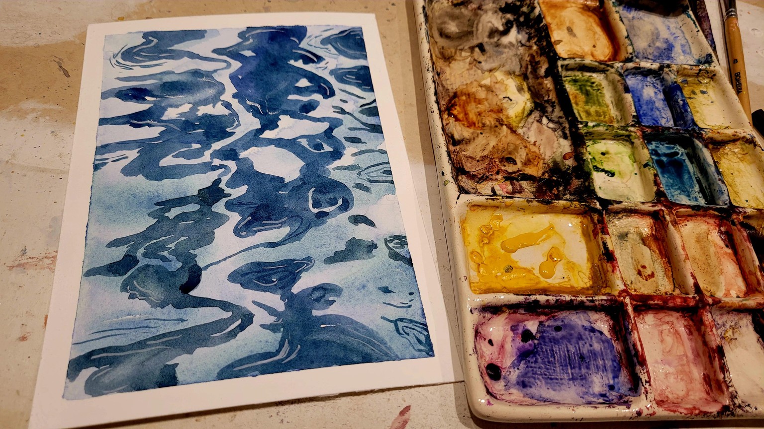 Bote y reflejos en el agua - image 1 - student project