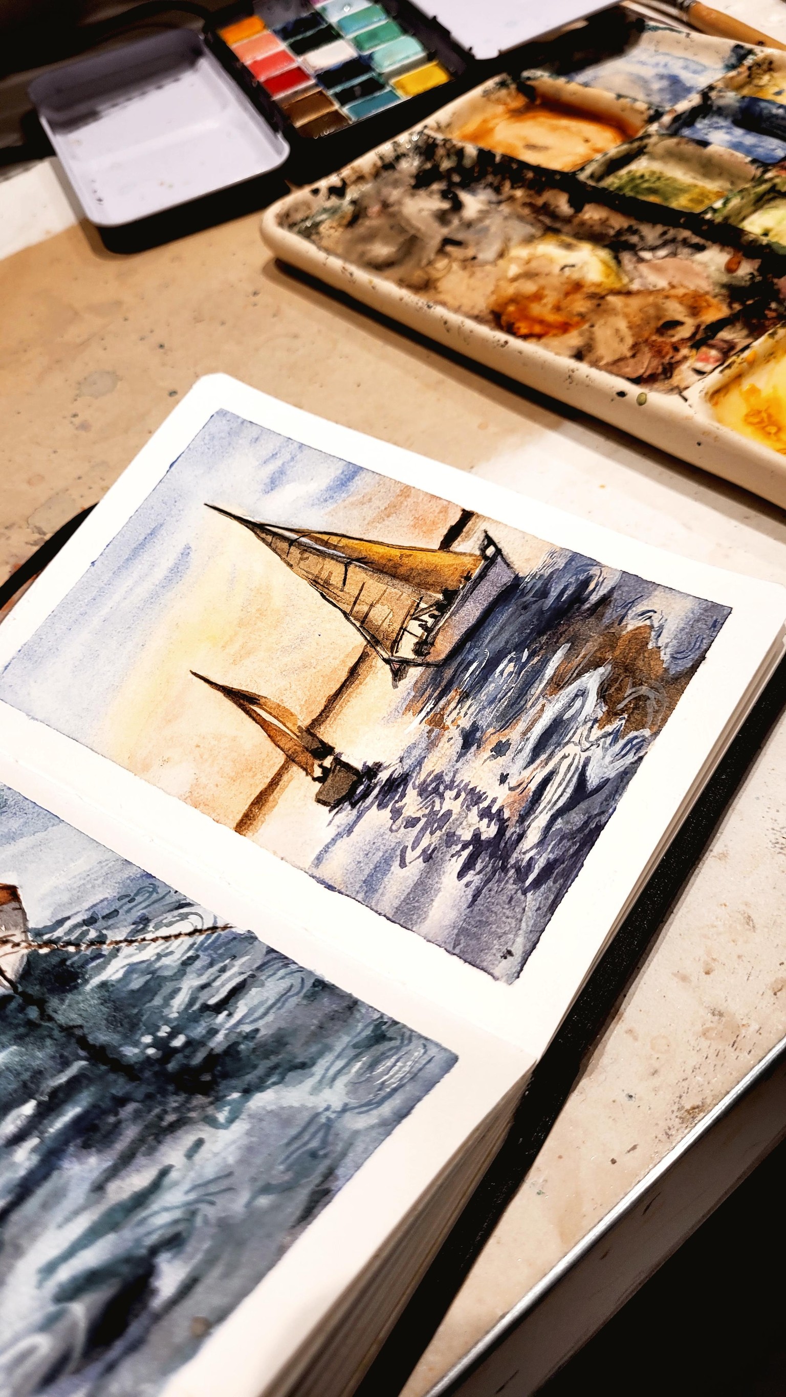 Veleros y reflejos en el agua - image 2 - student project