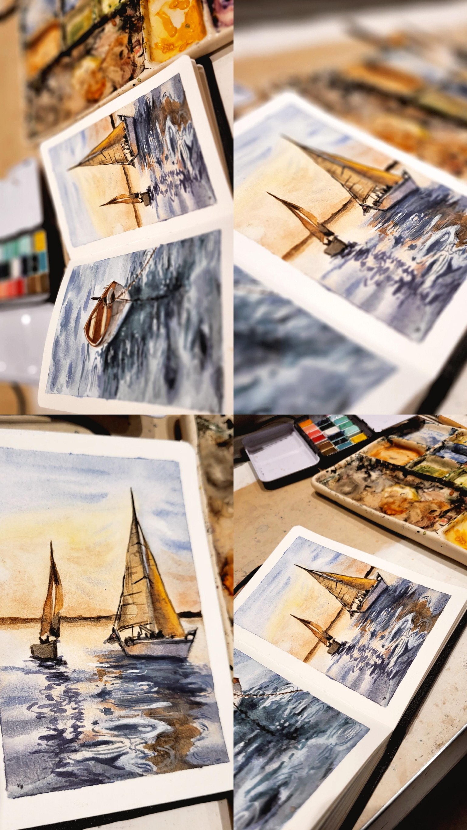 Veleros y reflejos en el agua - image 1 - student project