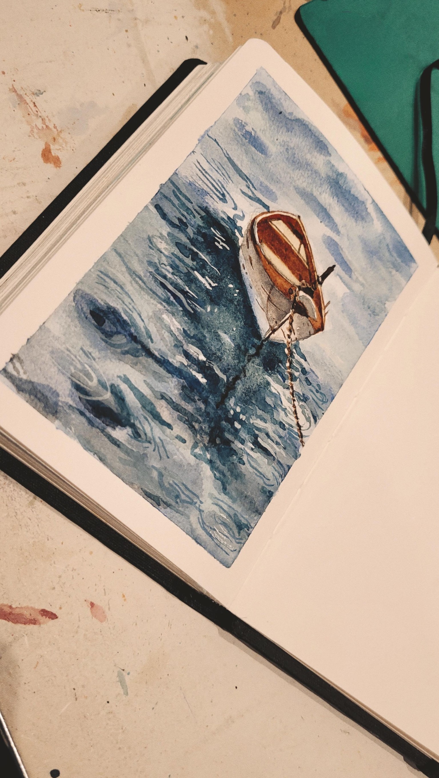 Bote y reflejos en el agua - image 3 - student project