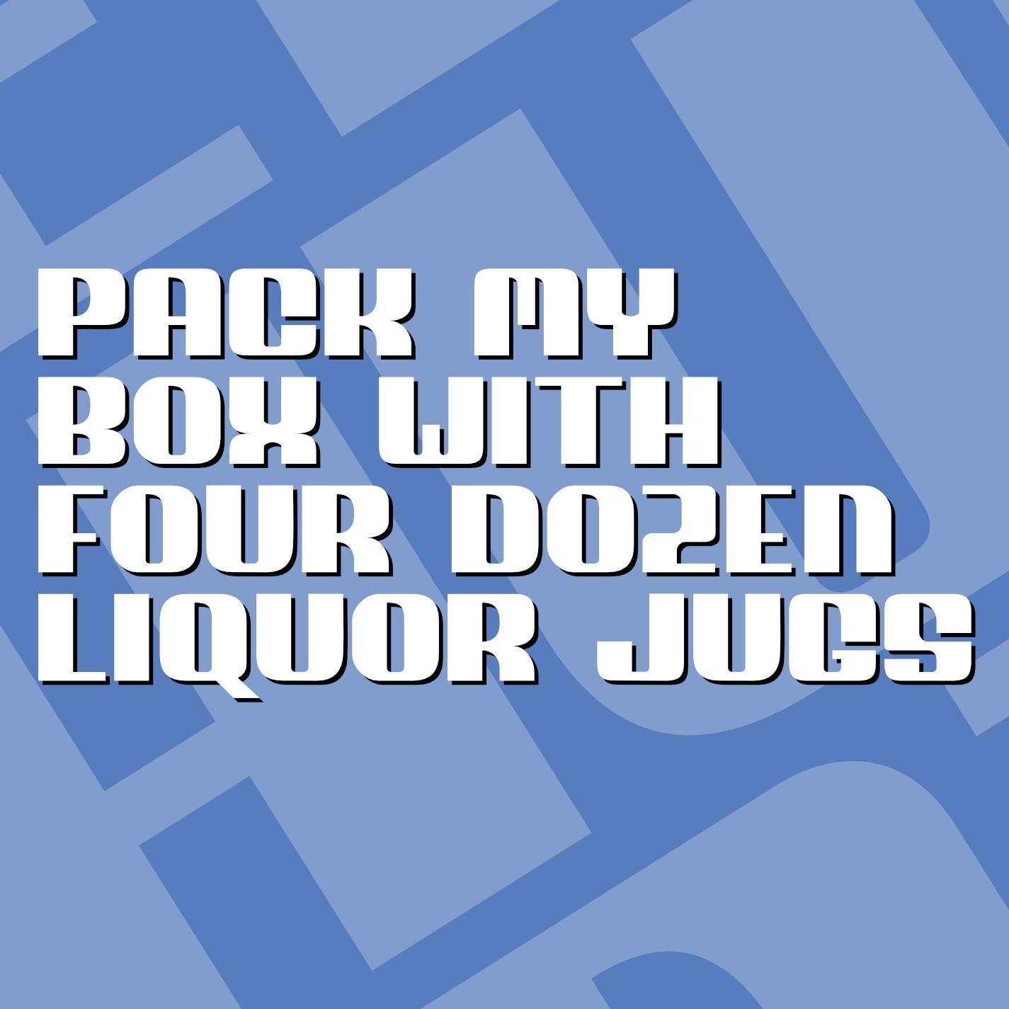 Hubert - an All-Caps Display Font - image 2 - student project