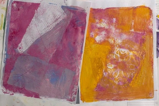 Gelli Plate Images - image 2 - student project