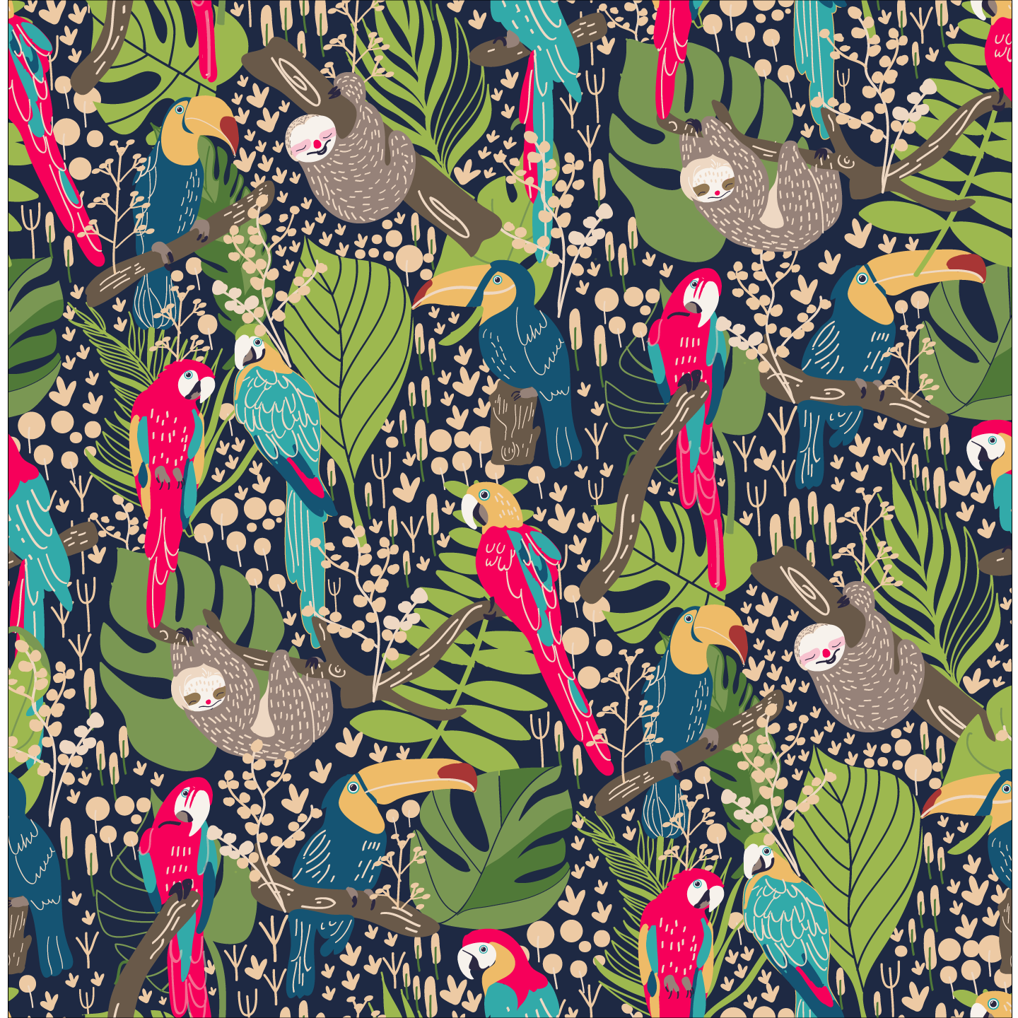 Tropical pattern - image 2 - student project