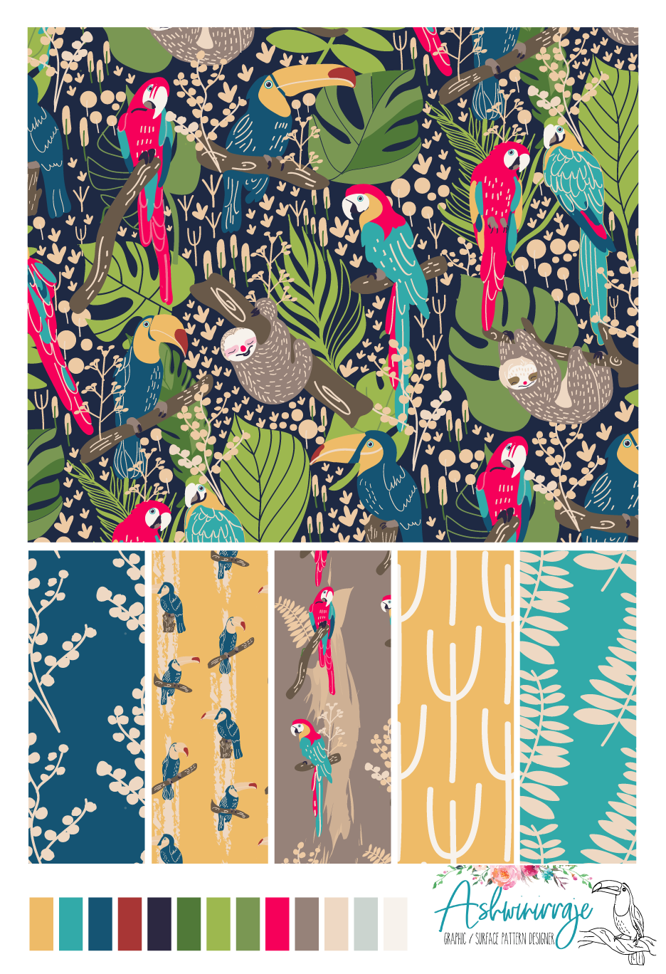 Tropical pattern - image 4 - student project