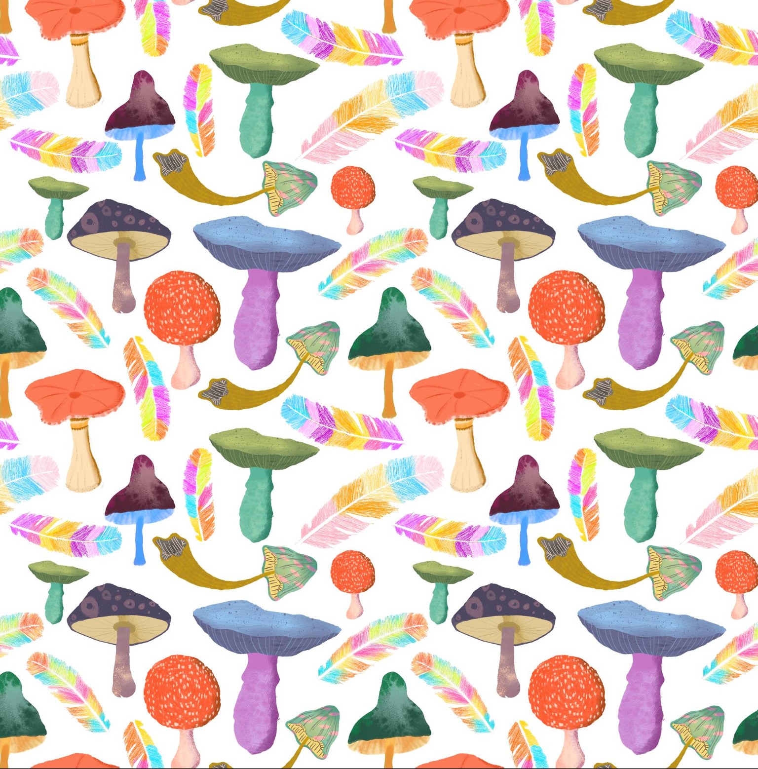 Mushroom pattern - image 5 - student project