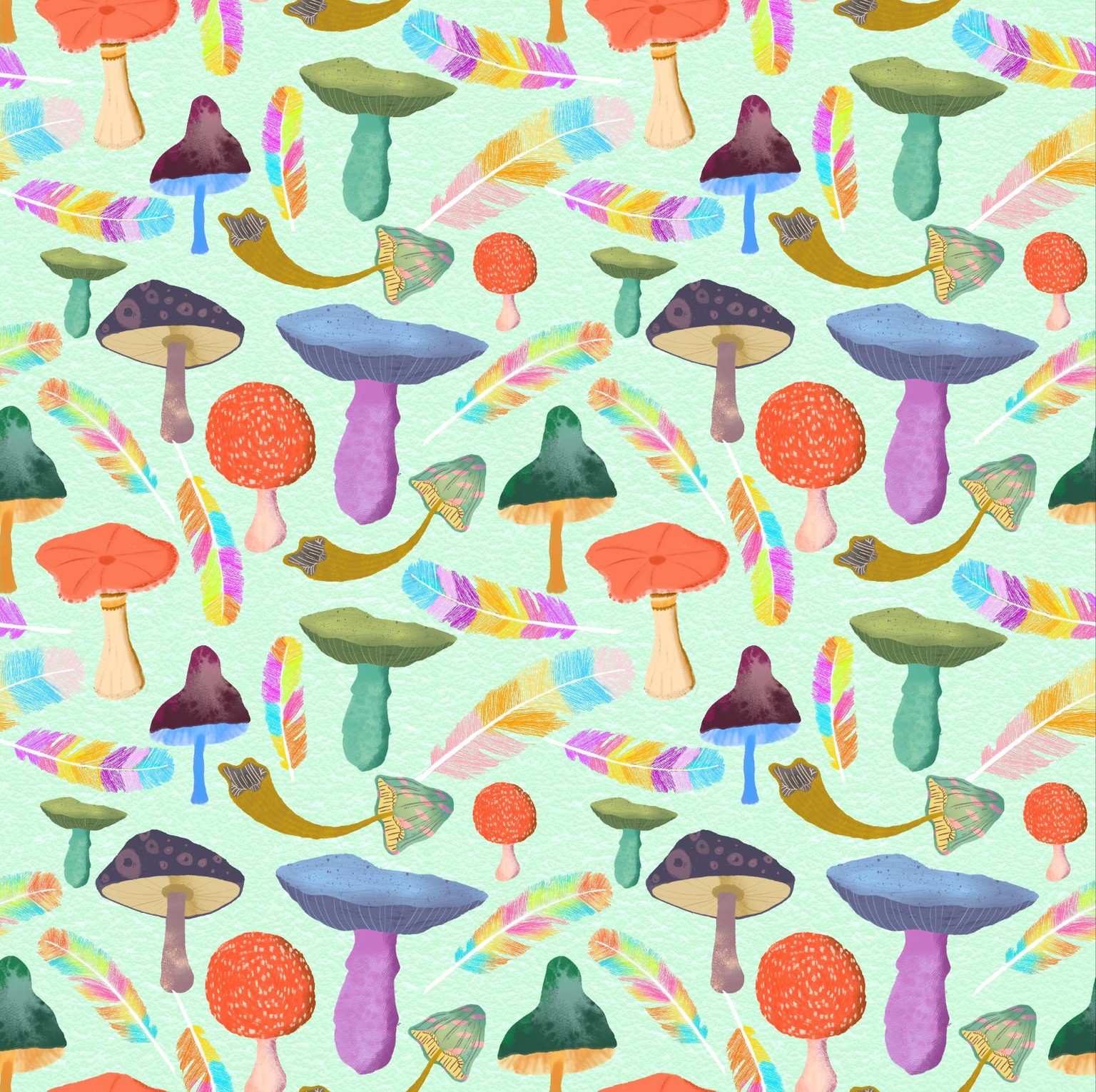 Mushroom pattern - image 4 - student project