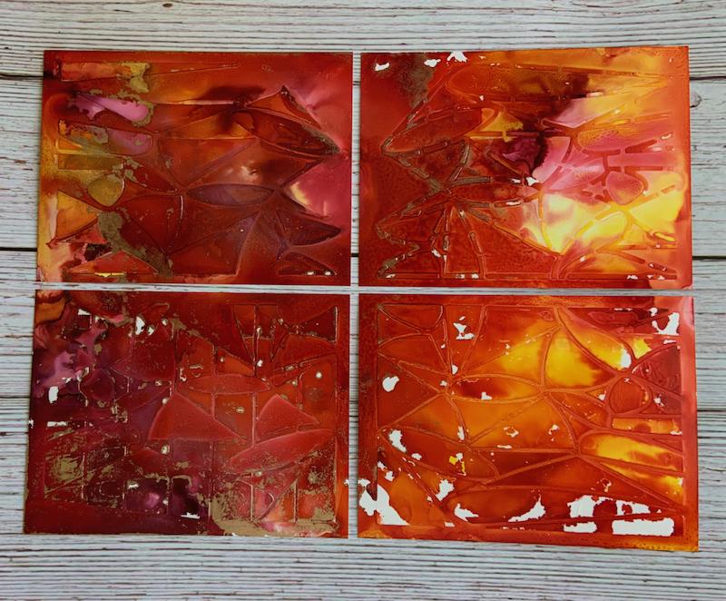 Painted Pieces from Stencils used in Class - image 1 - student project