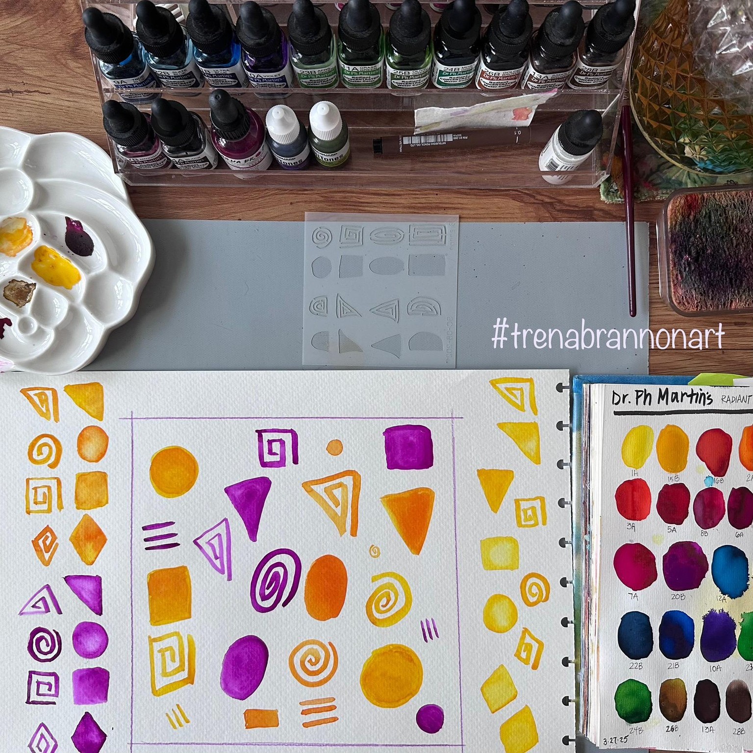 Repeat Pattern-Shape Color Splash - image 1 - student project