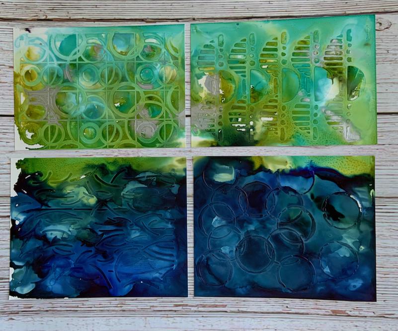 Painted Pieces from Stencils used in Class - image 5 - student project